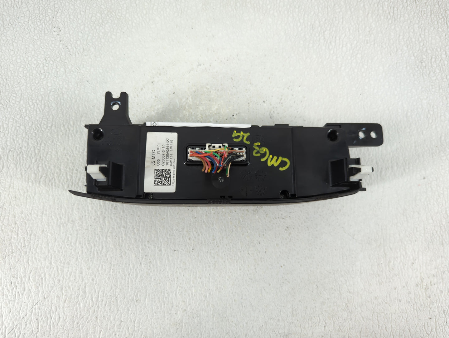 2019-2020 Hyundai Veloster Climate Control Module Temperature AC/Heater Replacement P/N:C20037-3430 Fits Fits 2019 2020 OEM 