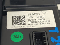 2019-2020 Hyundai Veloster Climate Control Module Temperature AC/Heater Replacement P/N:C20037-3430 Fits Fits 2019 2020 OEM 