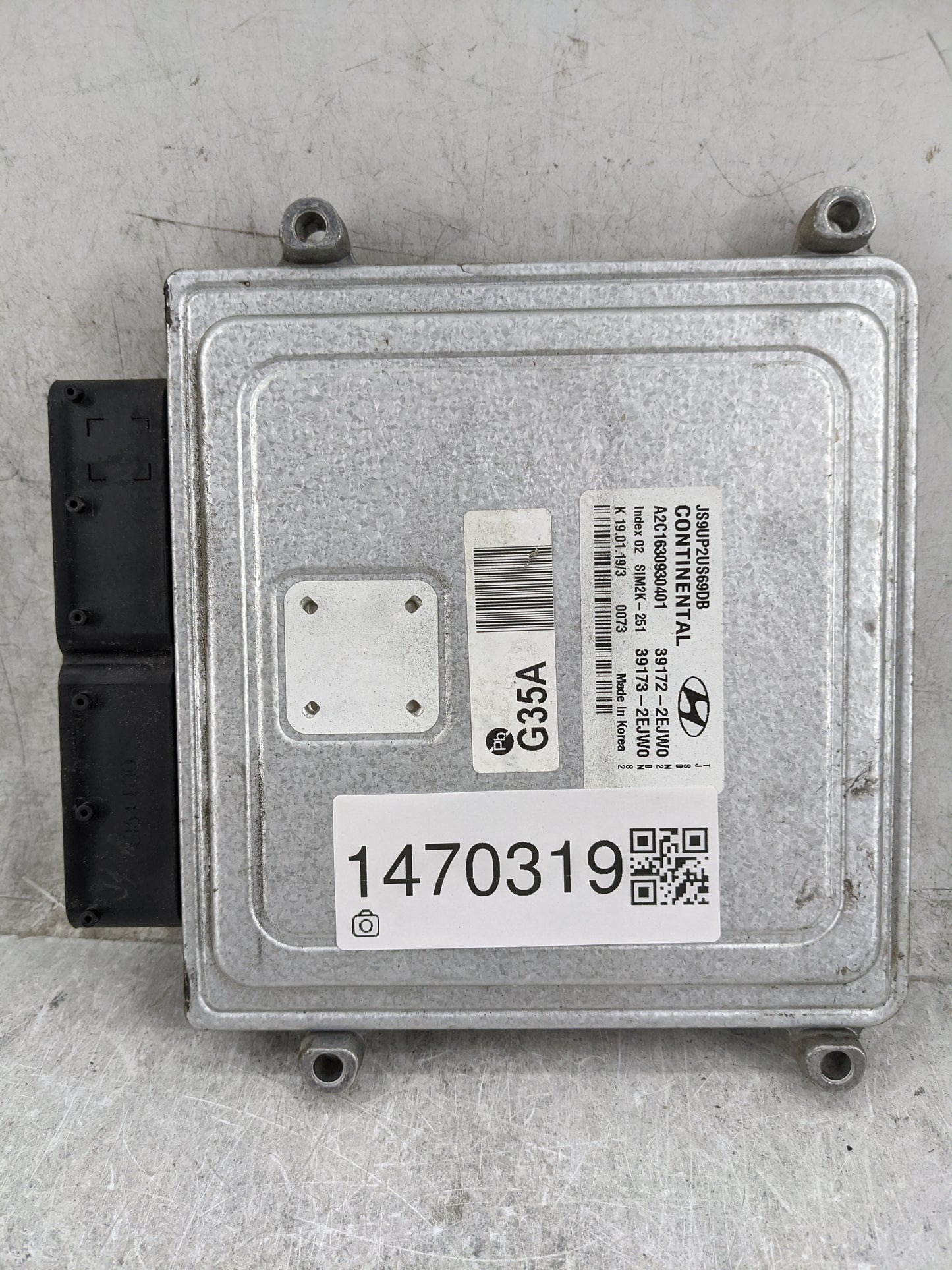 2019-2020 Hyundai Veloster PCM Engine Control Computer ECU ECM PCU OEM P/N:39172-2EJW0 39173-2EJW0 Fits Fits 2019 2020 OEM U