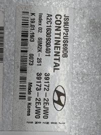 2019-2020 Hyundai Veloster PCM Engine Control Computer ECU ECM PCU OEM P/N:39172-2EJW0 39173-2EJW0 Fits Fits 2019 2020 OEM U