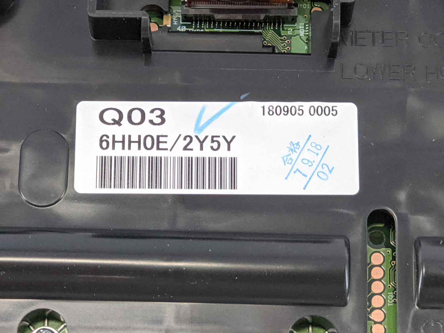 2018-2019 Infiniti Q50 Instrument Cluster Speedometer Gauges P/N:6HH0E/2Y5Y Fits Fits 2018 2019 OEM Used Auto Parts - Oemuse