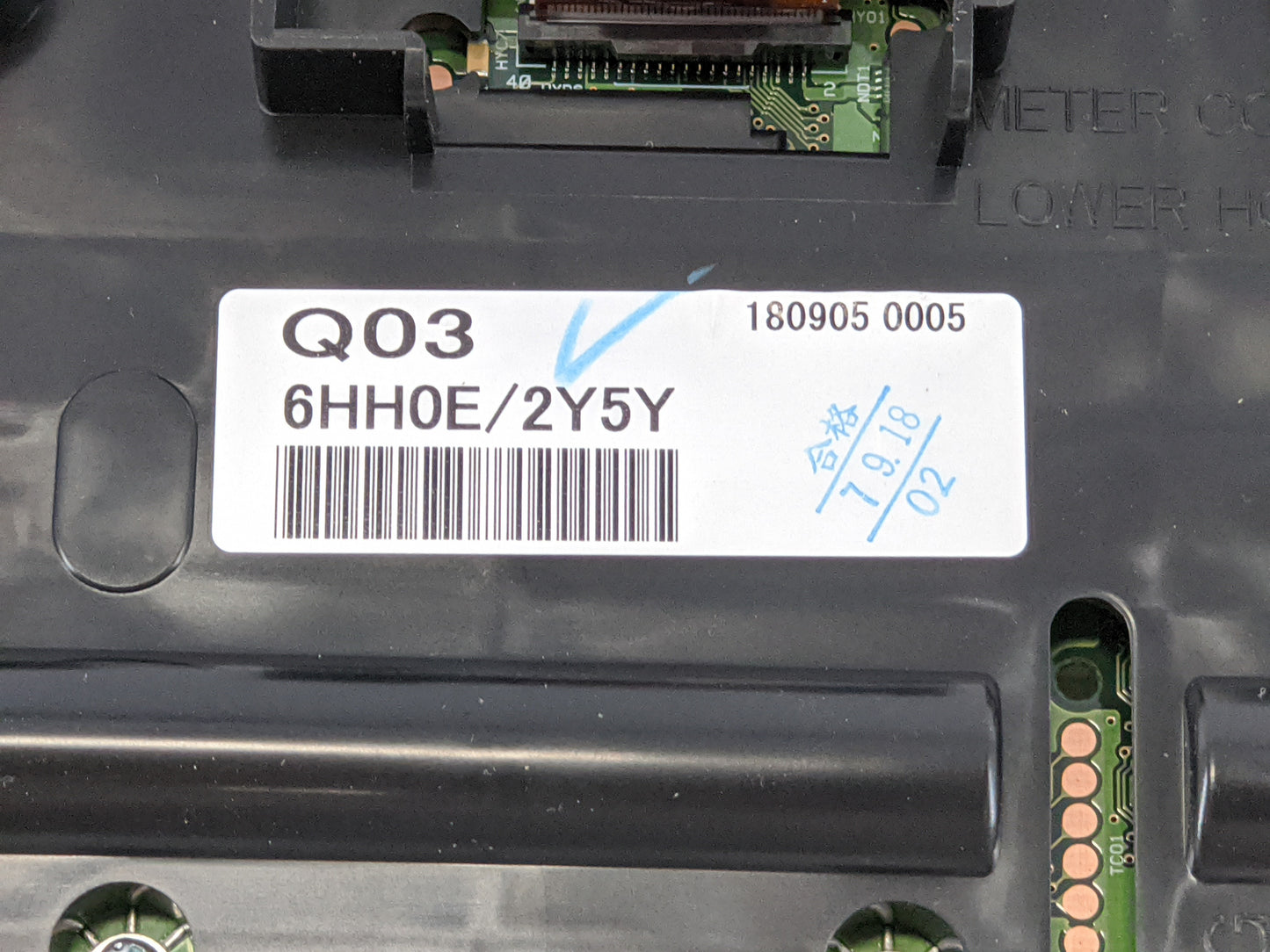 2018-2019 Infiniti Q50 Instrument Cluster Speedometer Gauges P/N:6HH0E/2Y5Y Fits Fits 2018 2019 OEM Used Auto Parts - Oemuse