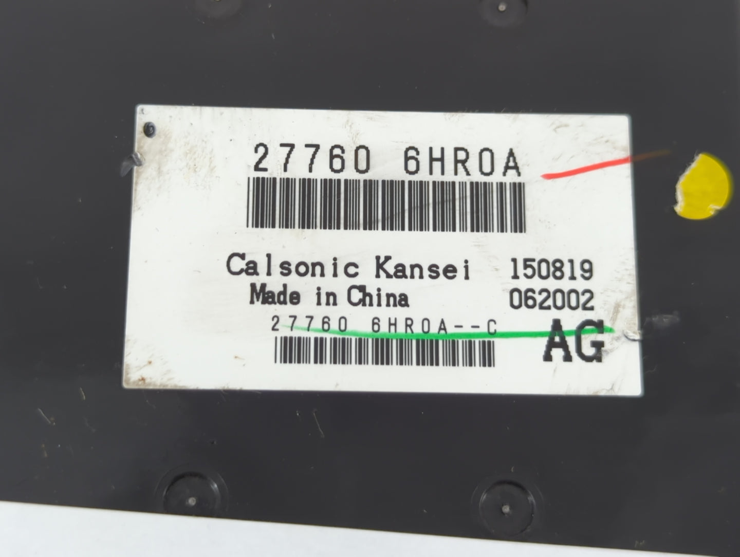 2019-2020 Infiniti Q50 Temperature Control Module 27760 6hr0a - Oemusedautoparts1.com
