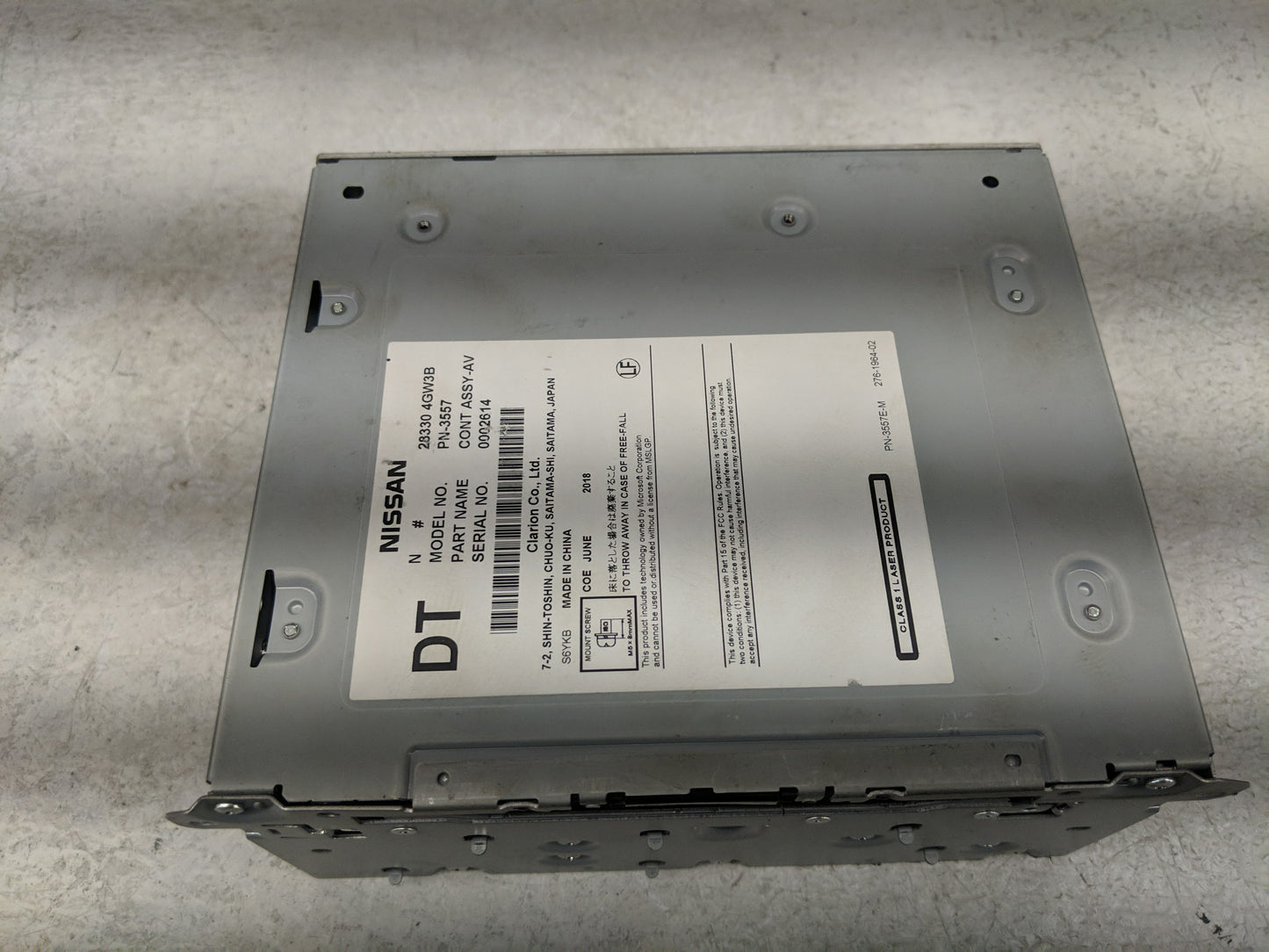 2019 Infiniti Q50 Radio AM FM Cd Player Receiver Replacement P/N:28330 4GW3B Fits OEM Used Auto Parts - Oemusedautoparts1.co