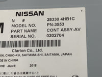 2019 Infiniti Q50 Radio AM FM Cd Player Receiver Replacement P/N:283304HB1C Fits OEM Used Auto Parts - Oemusedautoparts1.com