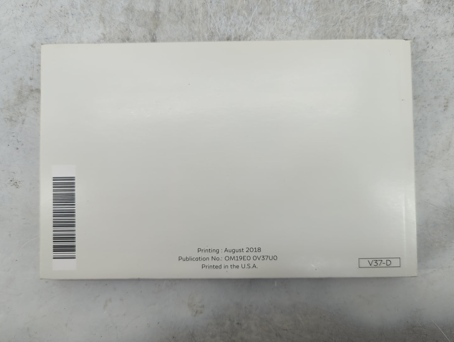 2019 Infiniti Q50 Owners Manual Book Guide P/N:OM19E0 0V37U0 OEM Used Auto Parts - Oemusedautoparts1.com