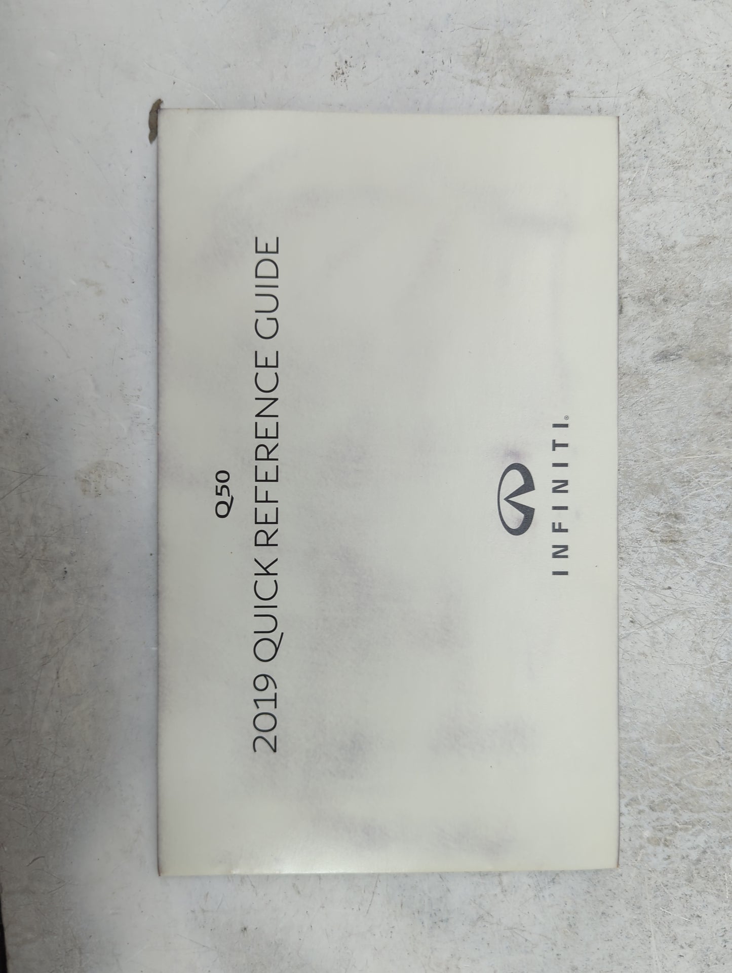 2019 Infiniti Q50 Owners Manual Book Guide P/N:OM19E0 0V37U0 OEM Used Auto Parts - Oemusedautoparts1.com