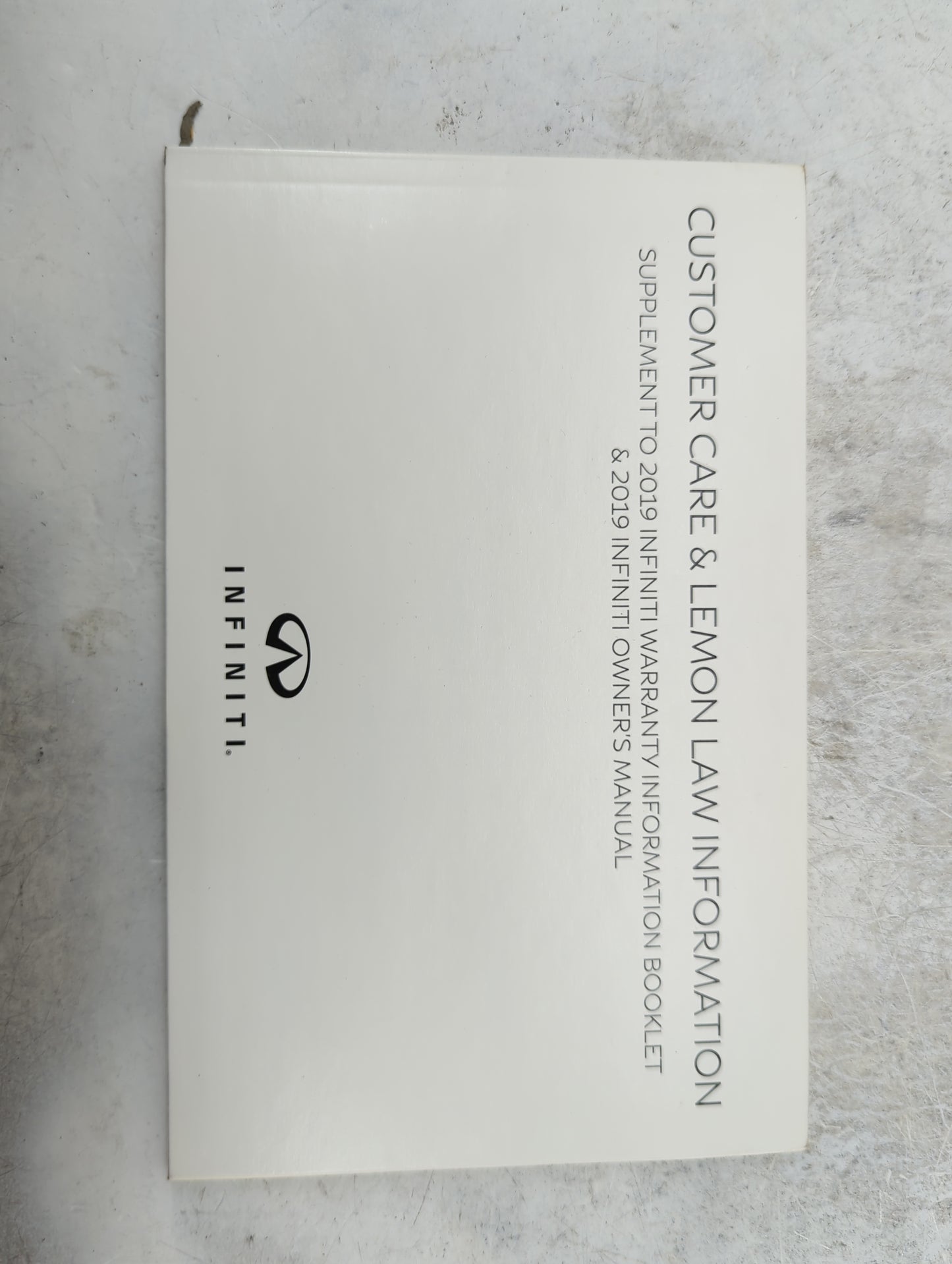 2019 Infiniti Q50 Owners Manual Book Guide P/N:OM19E0 0V37U0 OEM Used Auto Parts - Oemusedautoparts1.com