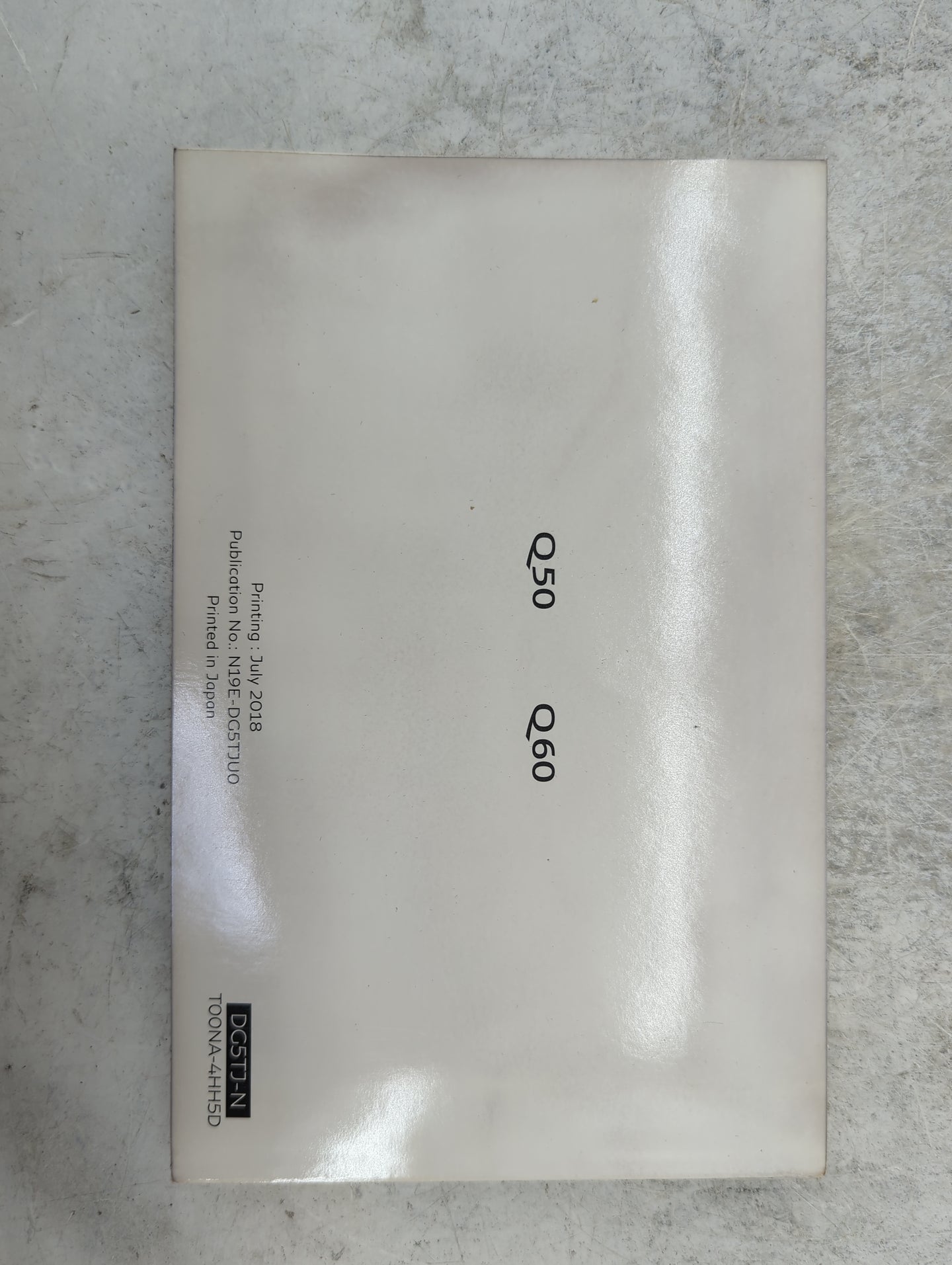 2019 Infiniti Q50 Owners Manual Book Guide P/N:N19E-DG5TJU0 DG5TJ-N, T00NA-4HH5D OEM Used Auto Parts - Oemusedautoparts1.com