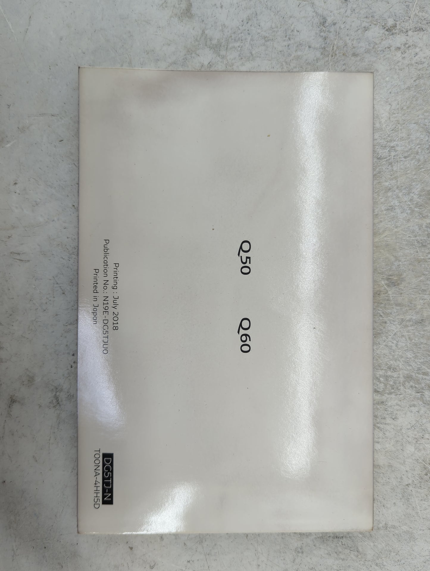 2019 Infiniti Q50 Owners Manual Book Guide P/N:N19E-DG5TJU0 DG5TJ-N, T00NA-4HH5D OEM Used Auto Parts - Oemusedautoparts1.com