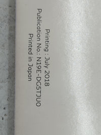 2019 Infiniti Q50 Owners Manual Book Guide P/N:N19E-DG5TJU0 DG5TJ-N, T00NA-4HH5D OEM Used Auto Parts - Oemusedautoparts1.com