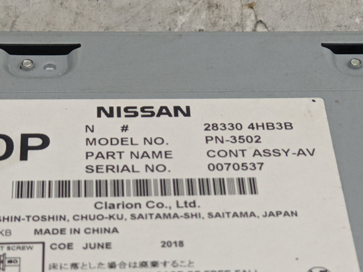 2015-2019 Infiniti Q50 Radio AM FM Cd Player Receiver Replacement P/N:28330 4HB3B PN-3502 Fits Fits 2015 2016 2017 2018 2019