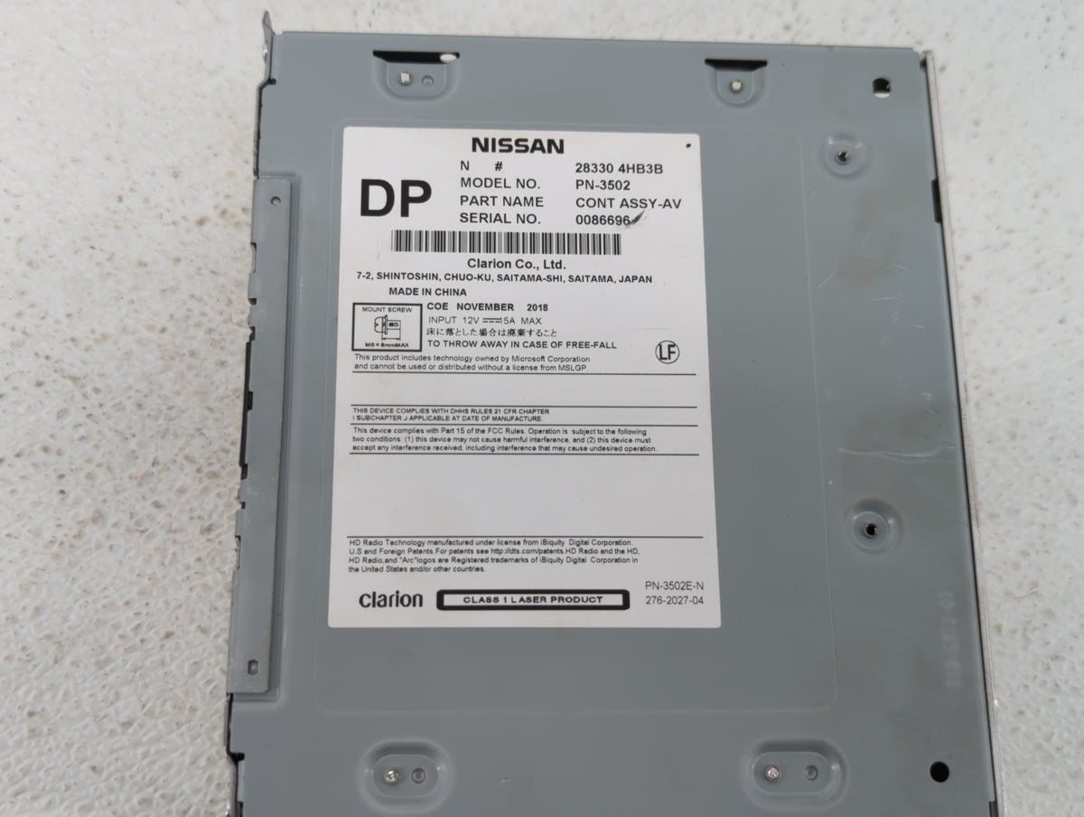 2015-2019 Infiniti Q50 Am Fm Cd Player Radio Receiver 426328 - Oemusedautoparts1.com