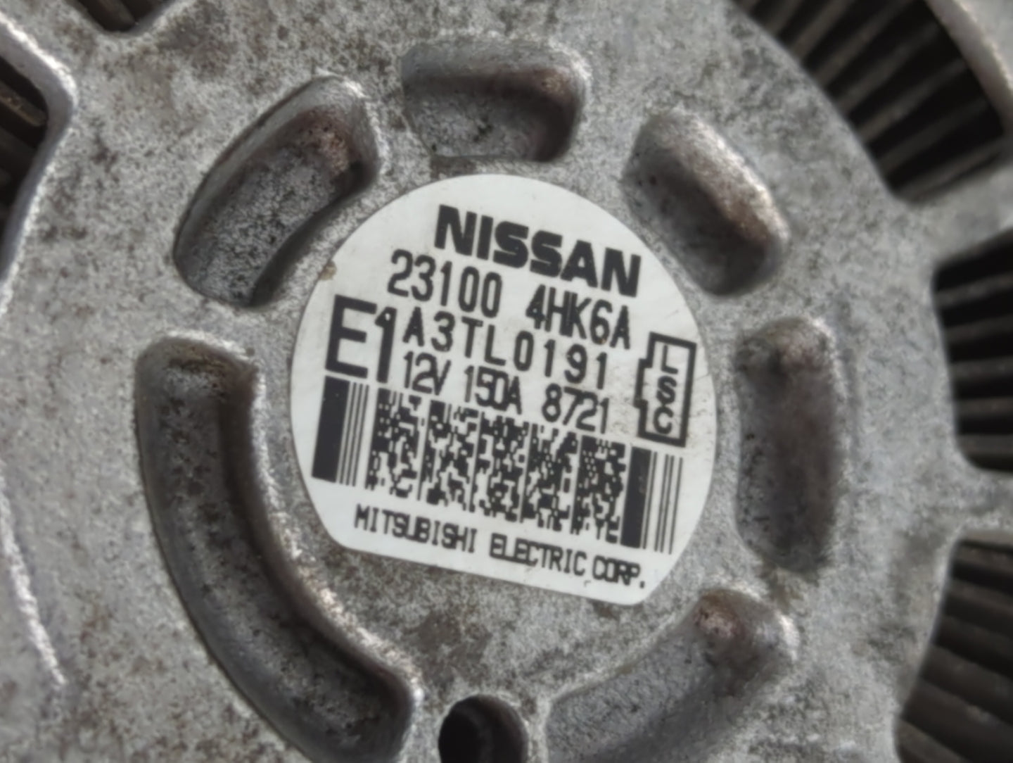 2016-2020 Infiniti Q50 Alternator Replacement Generator Charging Assembly Engine OEM P/N:23100 4HK6A Fits OEM Used Auto Part