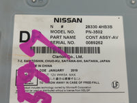 2019 Infiniti Q50 Radio AM FM Cd Player Receiver Replacement P/N:28330 4HB3B Fits OEM Used Auto Parts - Oemusedautoparts1.co