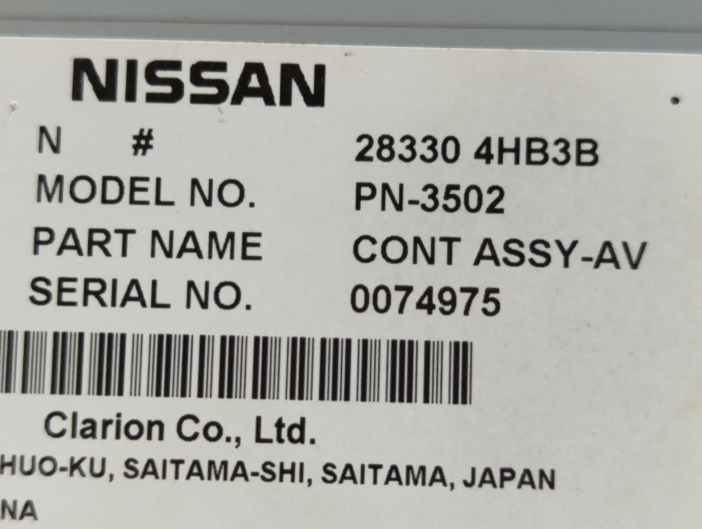 2019 Infiniti Q50 Am Fm Cd Player Radio Receiver - Oemusedautoparts1.com