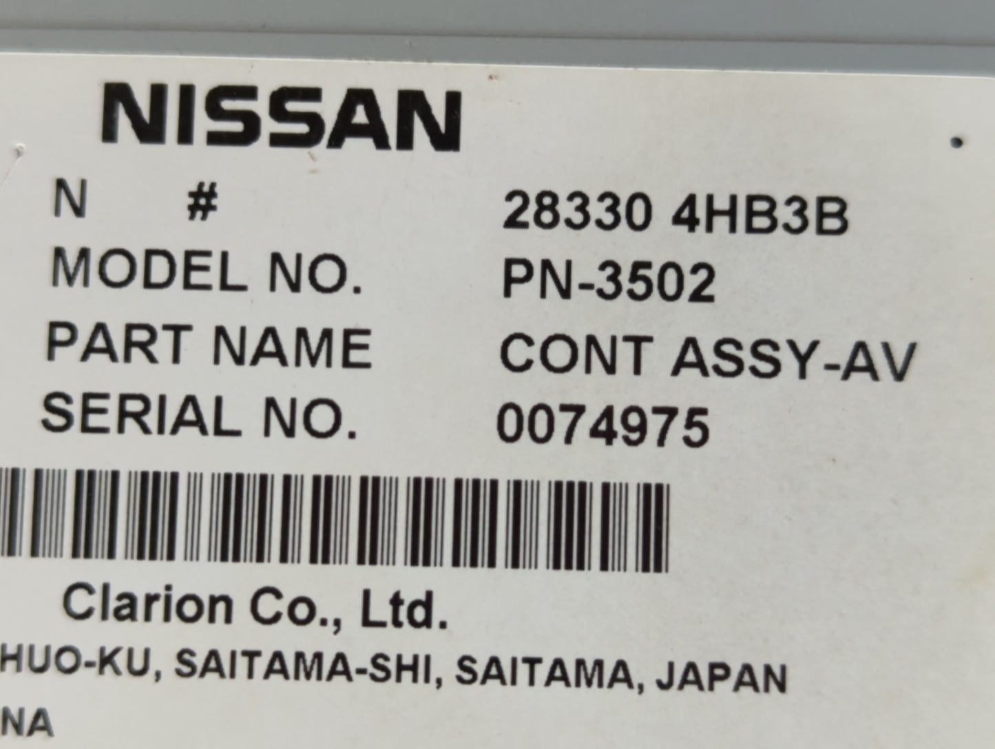 2019 Infiniti Q50 Am Fm Cd Player Radio Receiver - Oemusedautoparts1.com