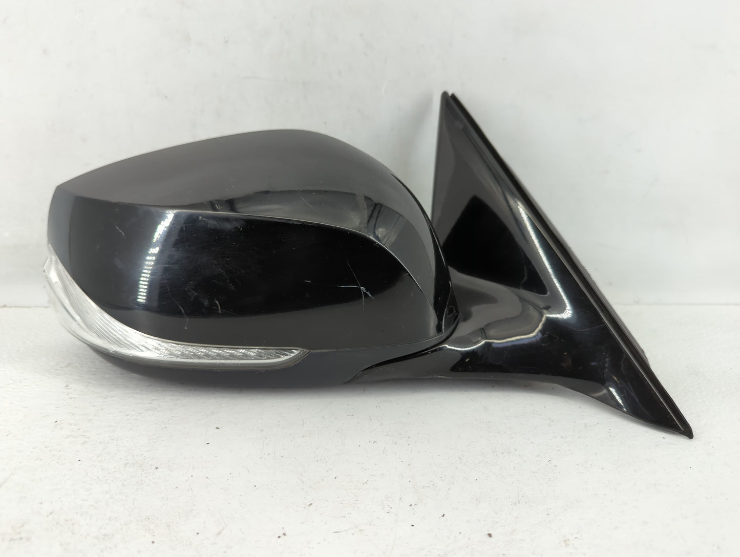 2016-2019 Infiniti Q50 Driver Left Side View Manual Door Mirror Black - Oemusedautoparts1.com