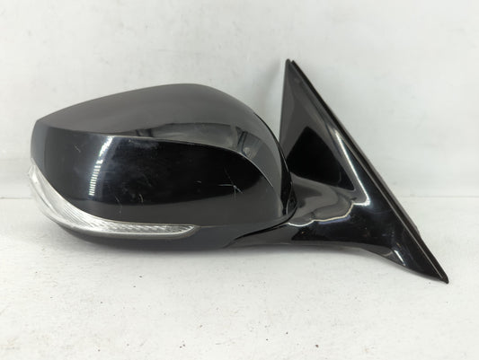 2016-2019 Infiniti Q50 Driver Left Side View Manual Door Mirror Black - Oemusedautoparts1.com