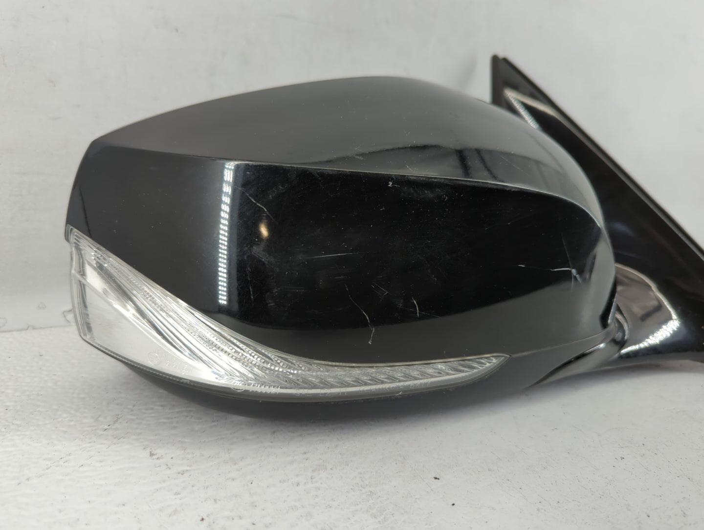 2016-2019 Infiniti Q50 Driver Left Side View Manual Door Mirror Black - Oemusedautoparts1.com