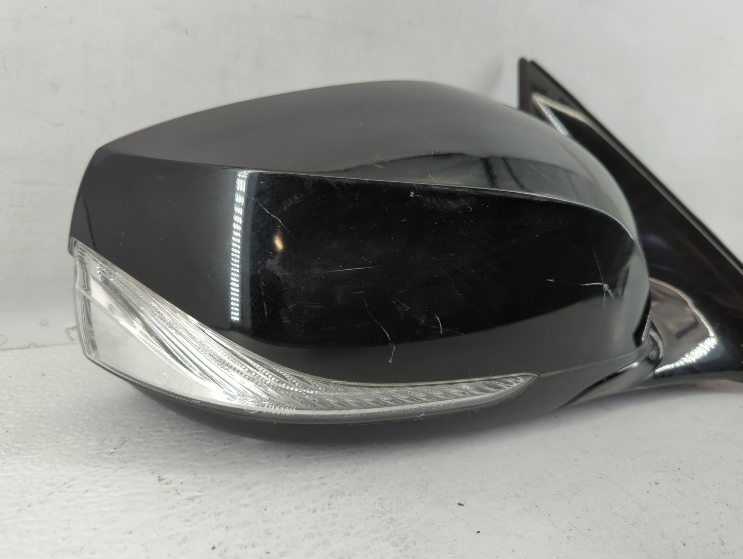 2016-2019 Infiniti Q50 Driver Left Side View Manual Door Mirror Black - Oemusedautoparts1.com
