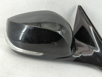 2016-2019 Infiniti Q50 Driver Left Side View Manual Door Mirror Black - Oemusedautoparts1.com