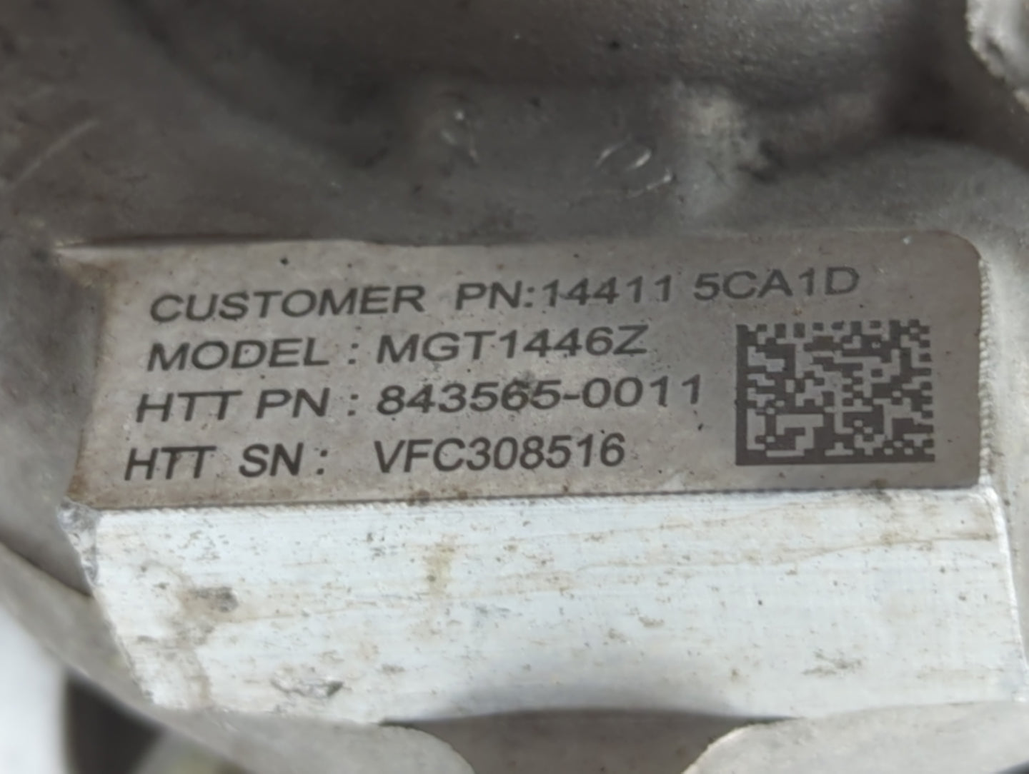 2016 Infiniti Q50 Turbocharger Turbo Charger Super Charger Supercharger - Oemusedautoparts1.com