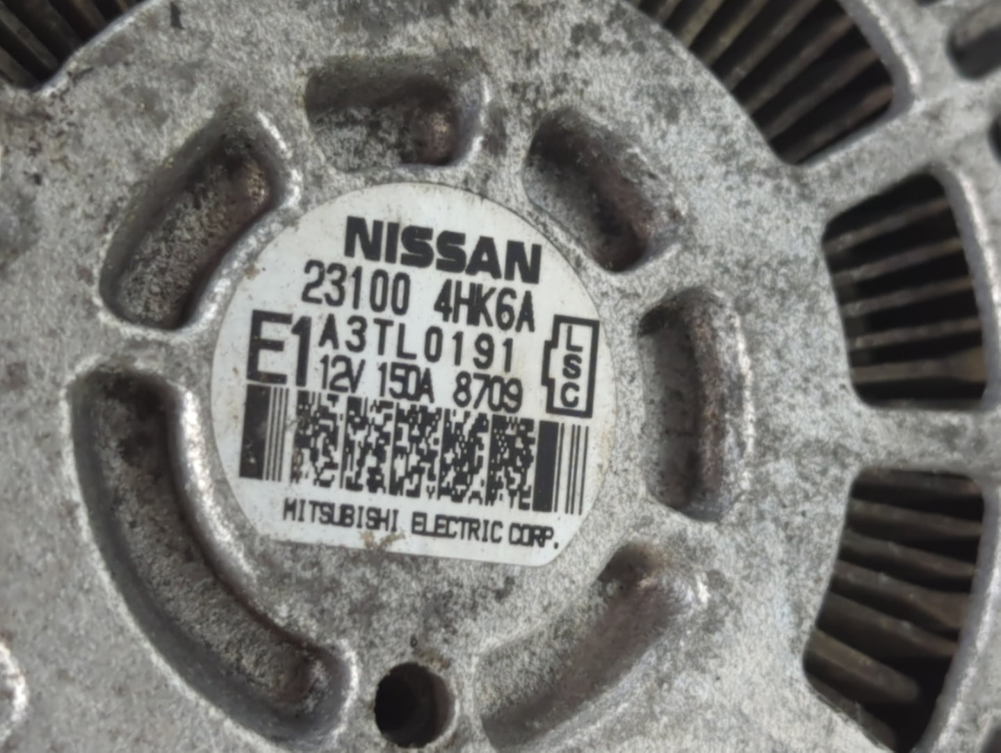 2016-2020 Infiniti Q50 Alternator Replacement Generator Charging Assembly Engine OEM P/N:23100 4HK6A Fits OEM Used Auto Part