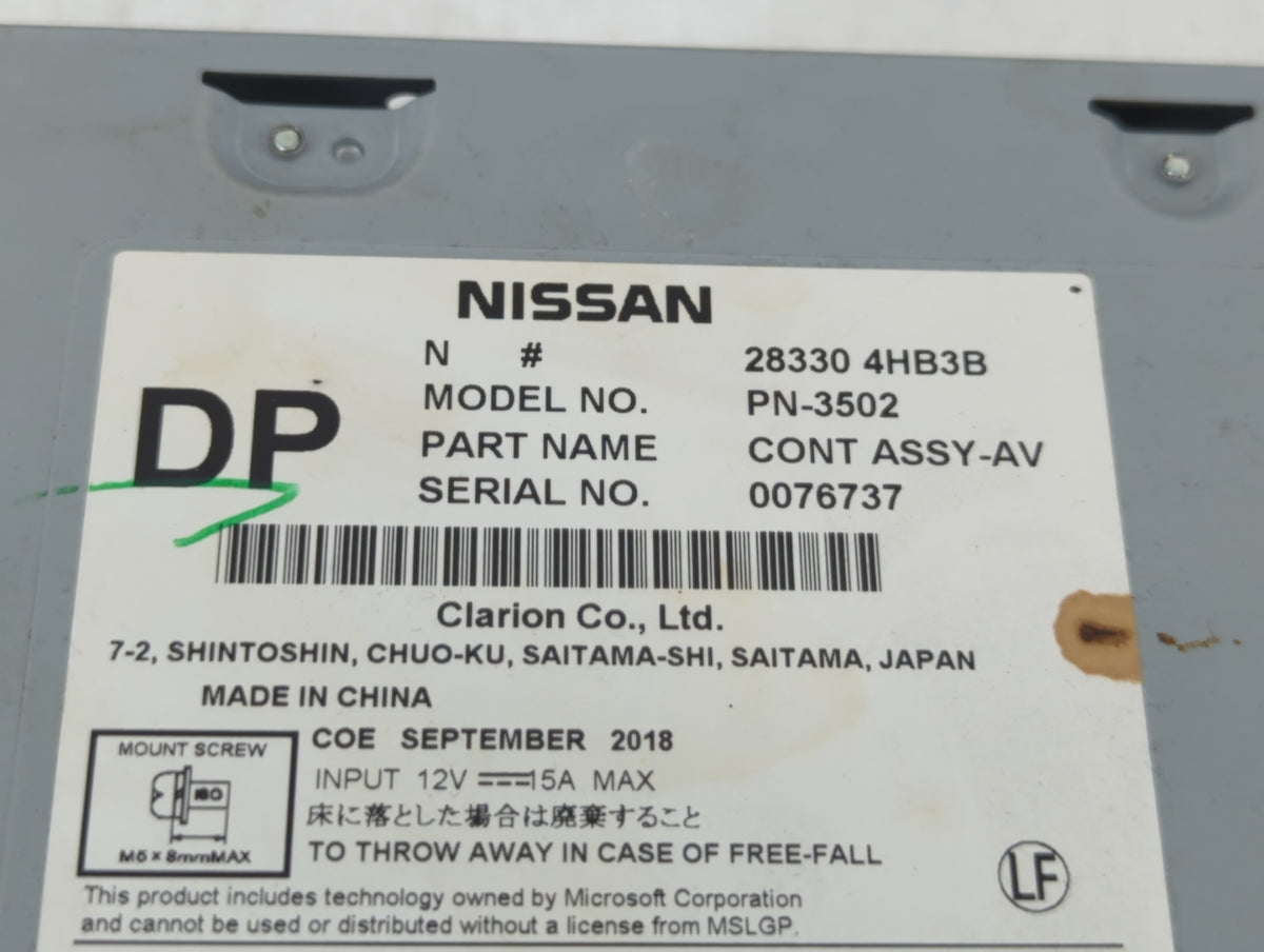 2019 Infiniti Q50 Am Fm Cd Player Radio Receiver 674168 - Oemusedautoparts1.com