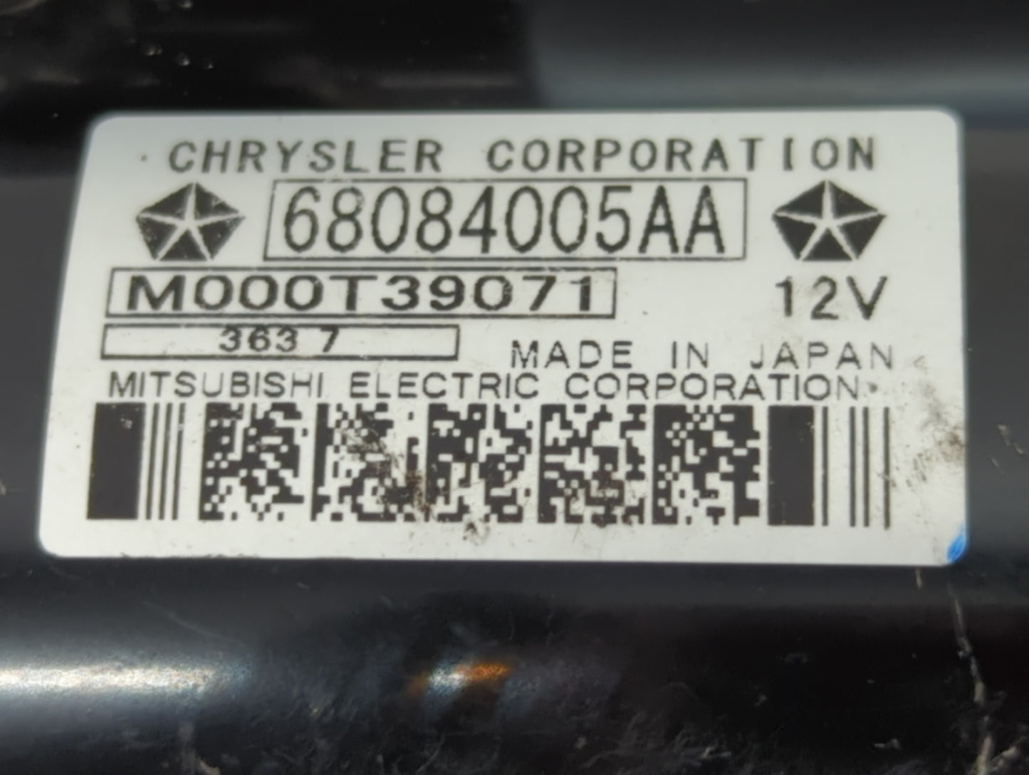 2014-2020 Infiniti Q60 Car Starter Motor Solenoid OEM P/N:68084005AA Fits OEM Used Auto Parts - Oemusedautoparts1.com