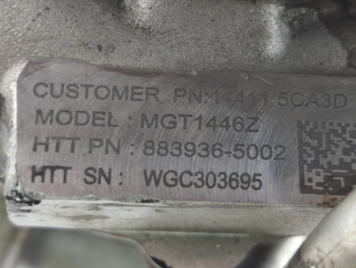 2017 Infiniti Q60 Turbocharger Turbo Charger Super Charger Supercharger - Oemusedautoparts1.com