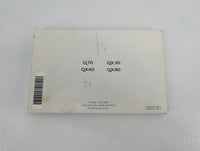 2019 Infiniti Q70 Owners Manual Book Guide P/N:N19E SG5TJU1 OEM Used Auto Parts - Oemusedautoparts1.com