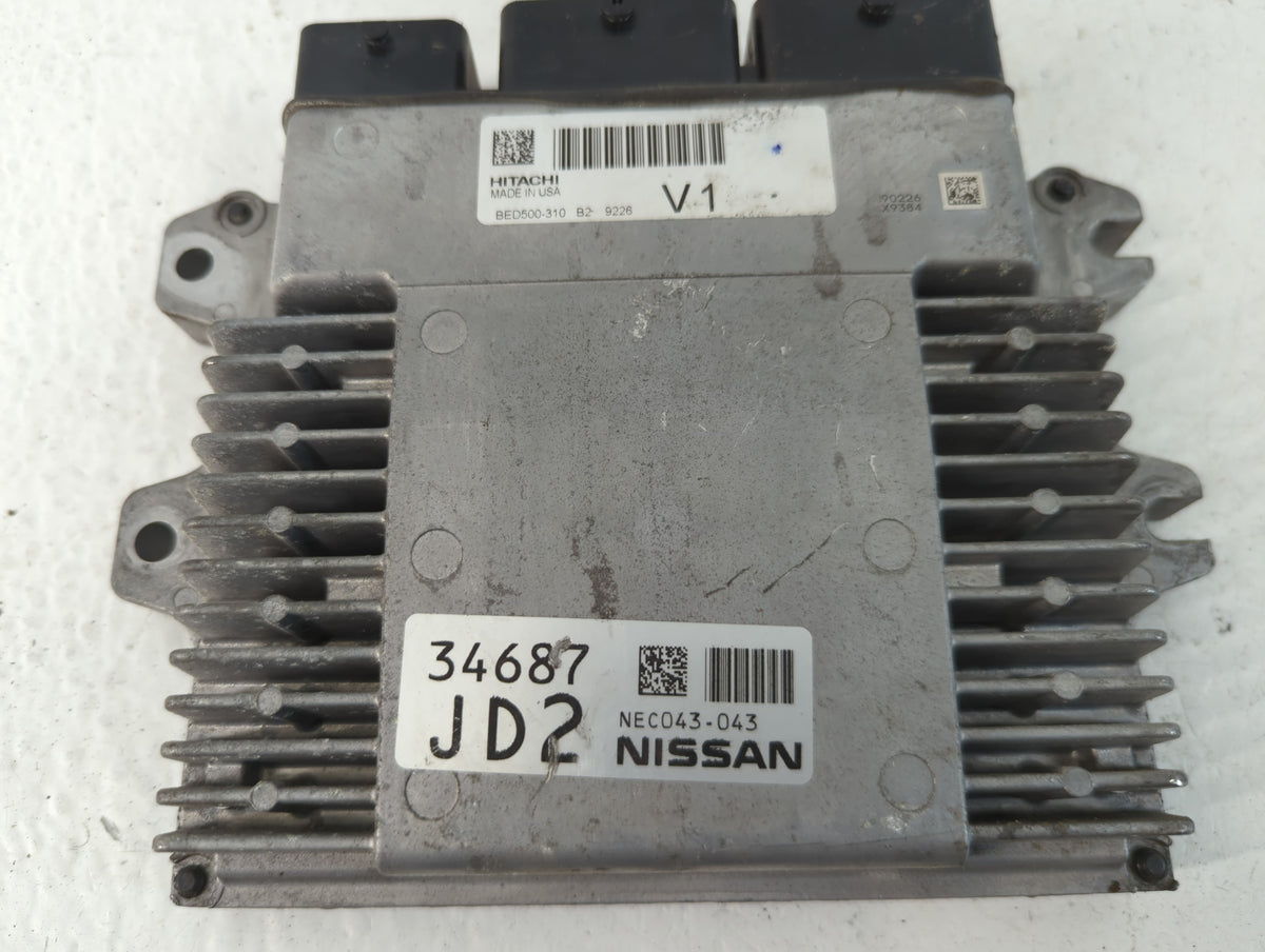 2019-2020 Infiniti Qx50 PCM Engine Control Computer ECU ECM PCU OEM P/N:NEC043-043 Fits 2019 2020 OEM Used Auto Parts - Oemu