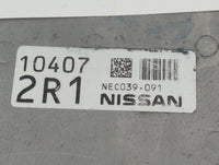 2019-2020 Infiniti Qx50 PCM Engine Control Computer ECU ECM PCU OEM P/N:NEC039-091 Fits Fits 2019 2020 OEM Used Auto Parts -