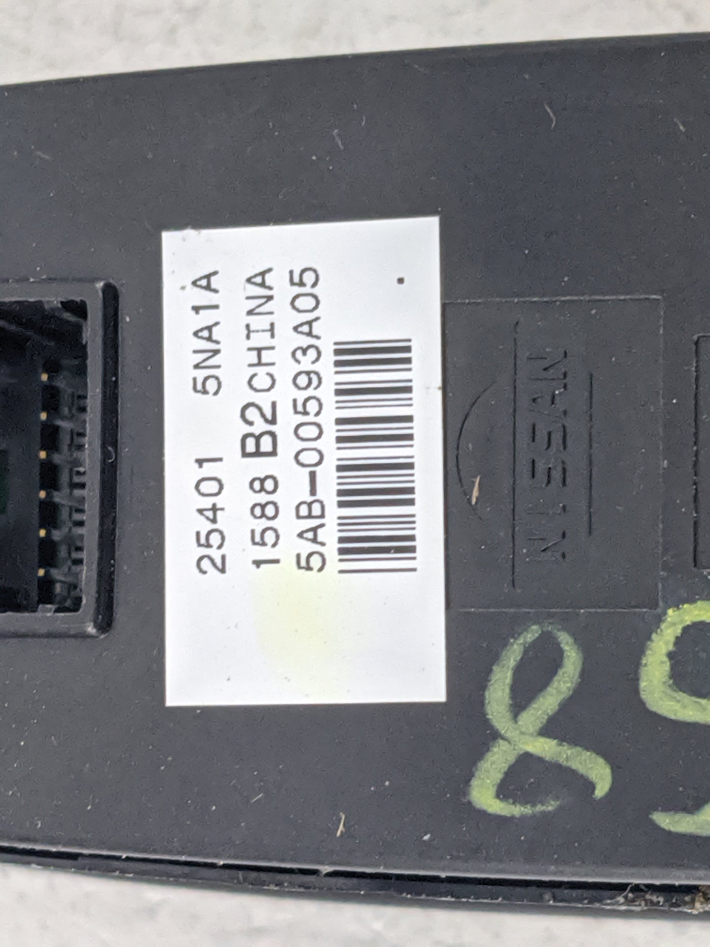 2019-2020 Infiniti Qx50 Master Power Window Switch Replacement Driver Side Left P/N:25401 5NA1A 5AB-00593A05 Fits Fits 2019 