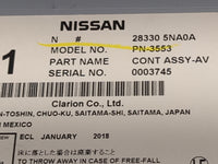 2019-2020 Infiniti Qx50 Radio AM FM Cd Player Receiver Replacement P/N:28330 5NA0A PN-3553 Fits Fits 2019 2020 OEM Used Auto