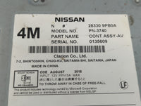 2017-2020 Infiniti Qx60 Radio AM FM Cd Player Receiver Replacement P/N:28330 9PB0A Fits Fits 2017 2018 2019 2020 OEM Used Au