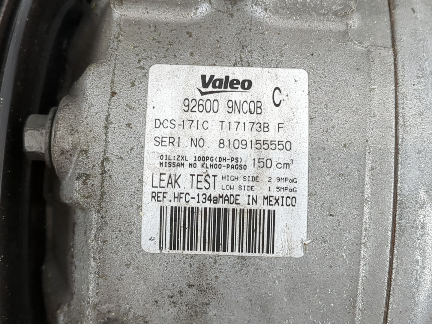 2016-2020 Infiniti Qx60 Air Conditioning A/c Ac Compressor Oem - Oemusedautoparts1.com