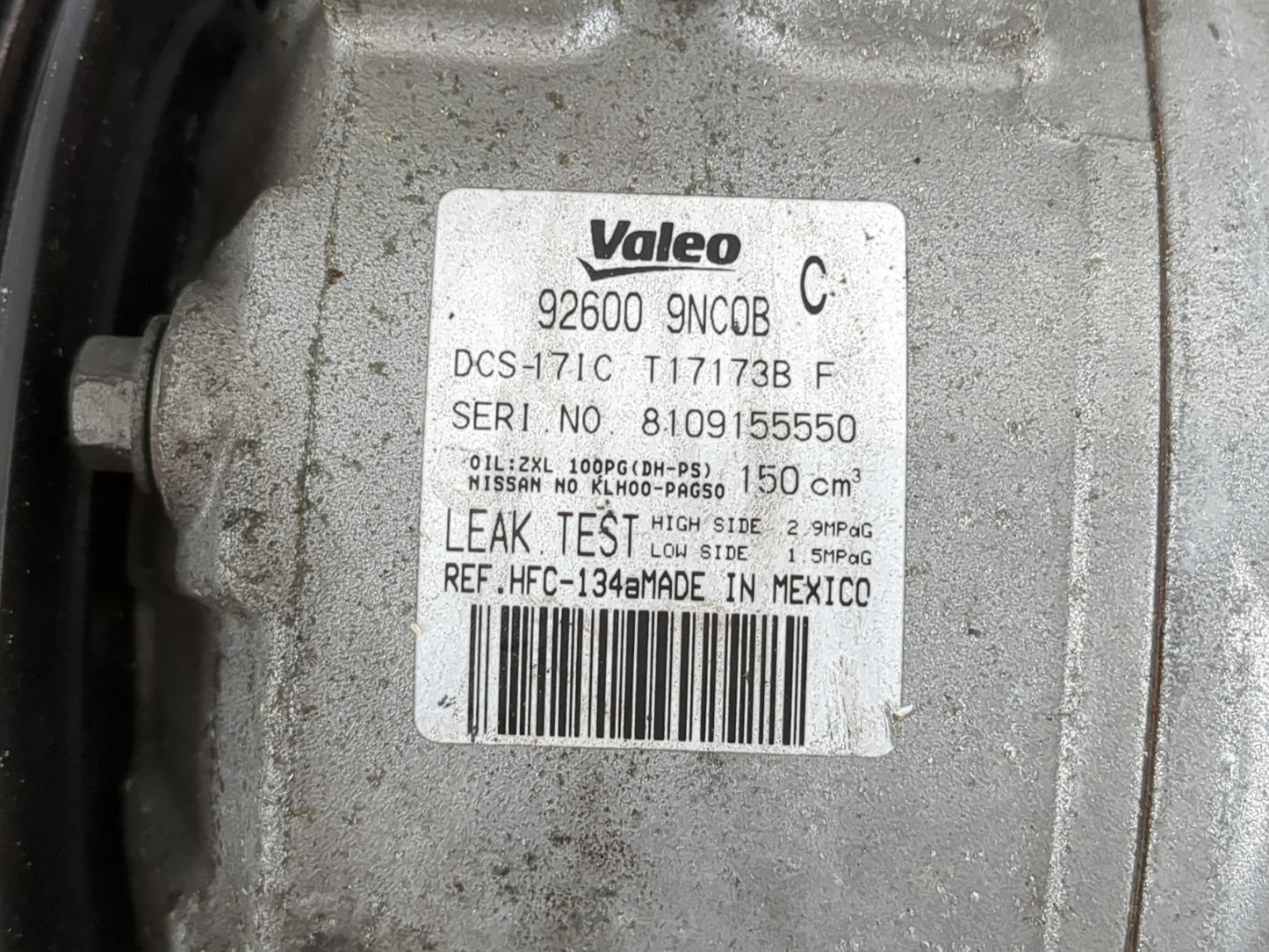 2016-2020 Infiniti Qx60 Air Conditioning A/c Ac Compressor Oem - Oemusedautoparts1.com