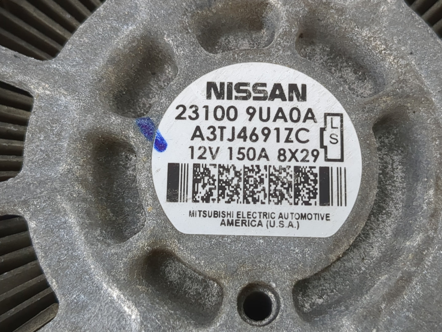 2017-2020 Infiniti Qx60 Alternator Replacement Generator Charging Assembly Engine OEM P/N:23100 9UA0A Fits OEM Used Auto Par