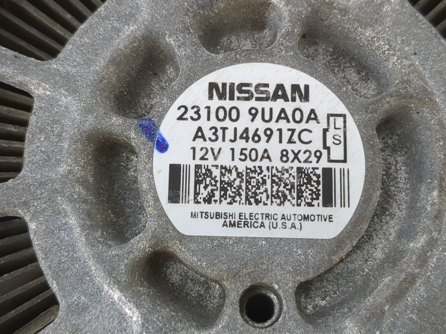 2017-2020 Infiniti Qx60 Alternator Replacement Generator Charging Assembly Engine OEM P/N:23100 9UA0A Fits OEM Used Auto Par