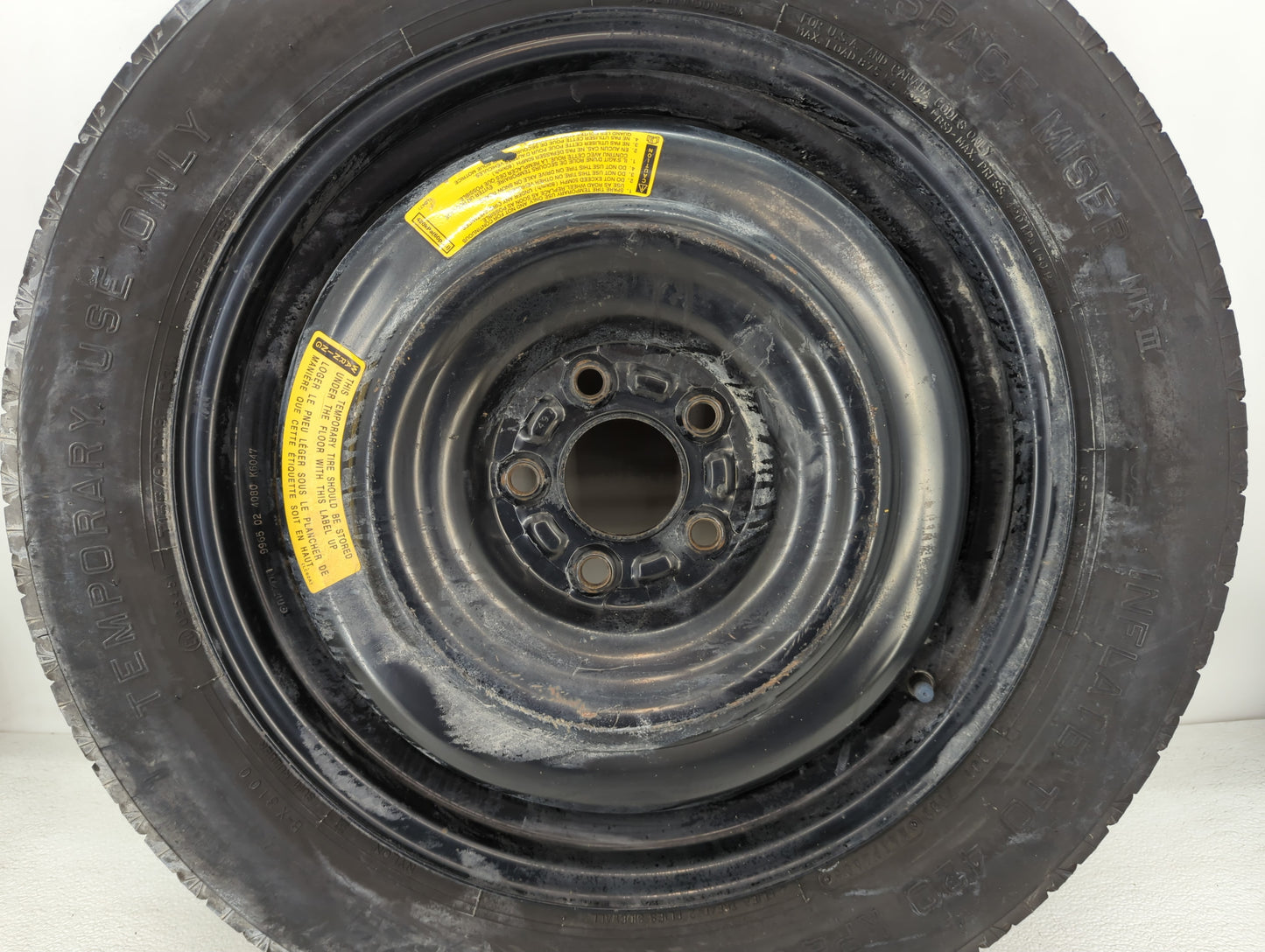 2016-2020 Infiniti Qx60 Spare Donut Tire Wheel Rim Oem - Oemusedautoparts1.com