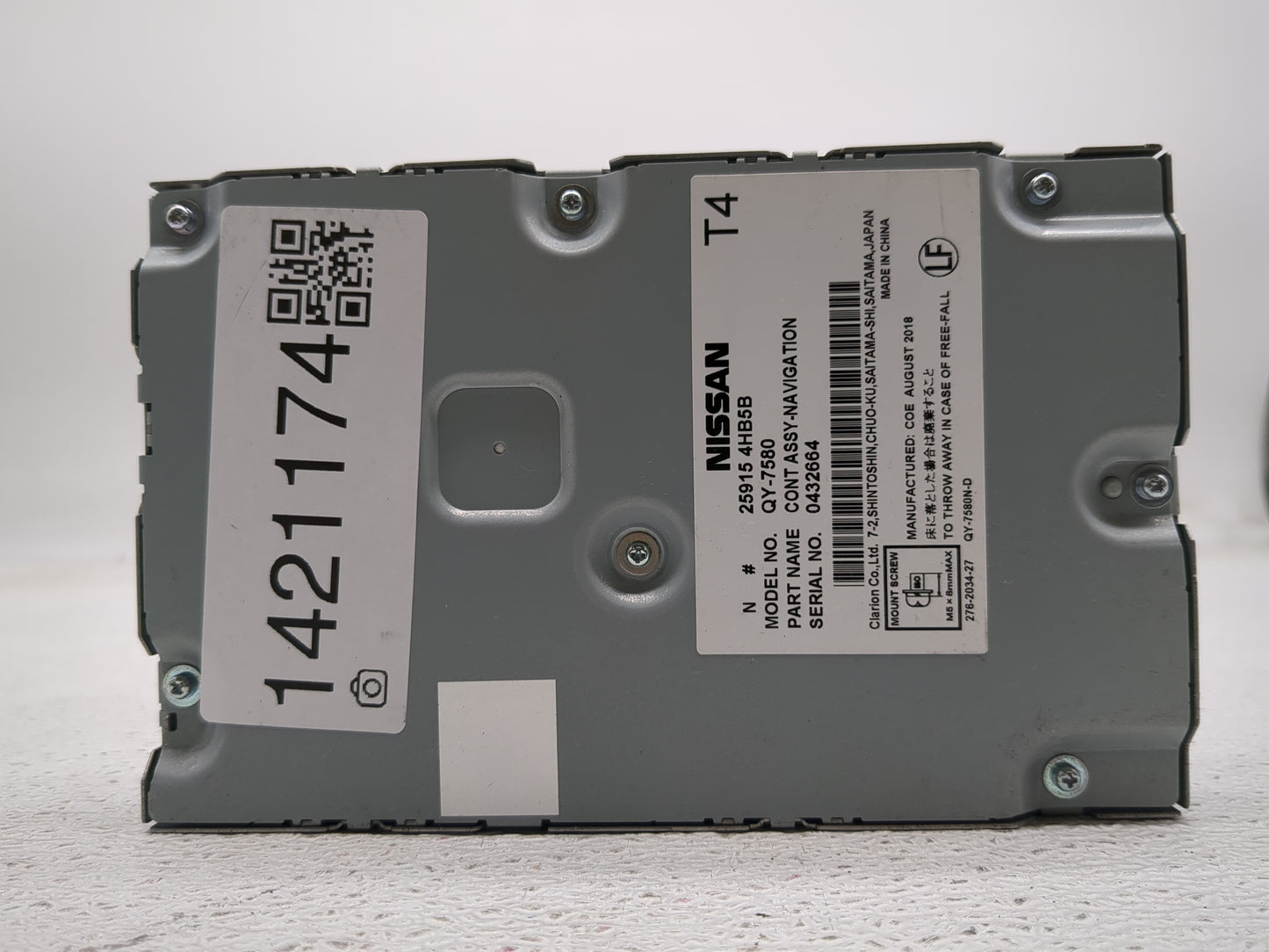 2018-2020 Infiniti Qx60 Information-gps-tv Control Module - Oemusedautoparts1.com