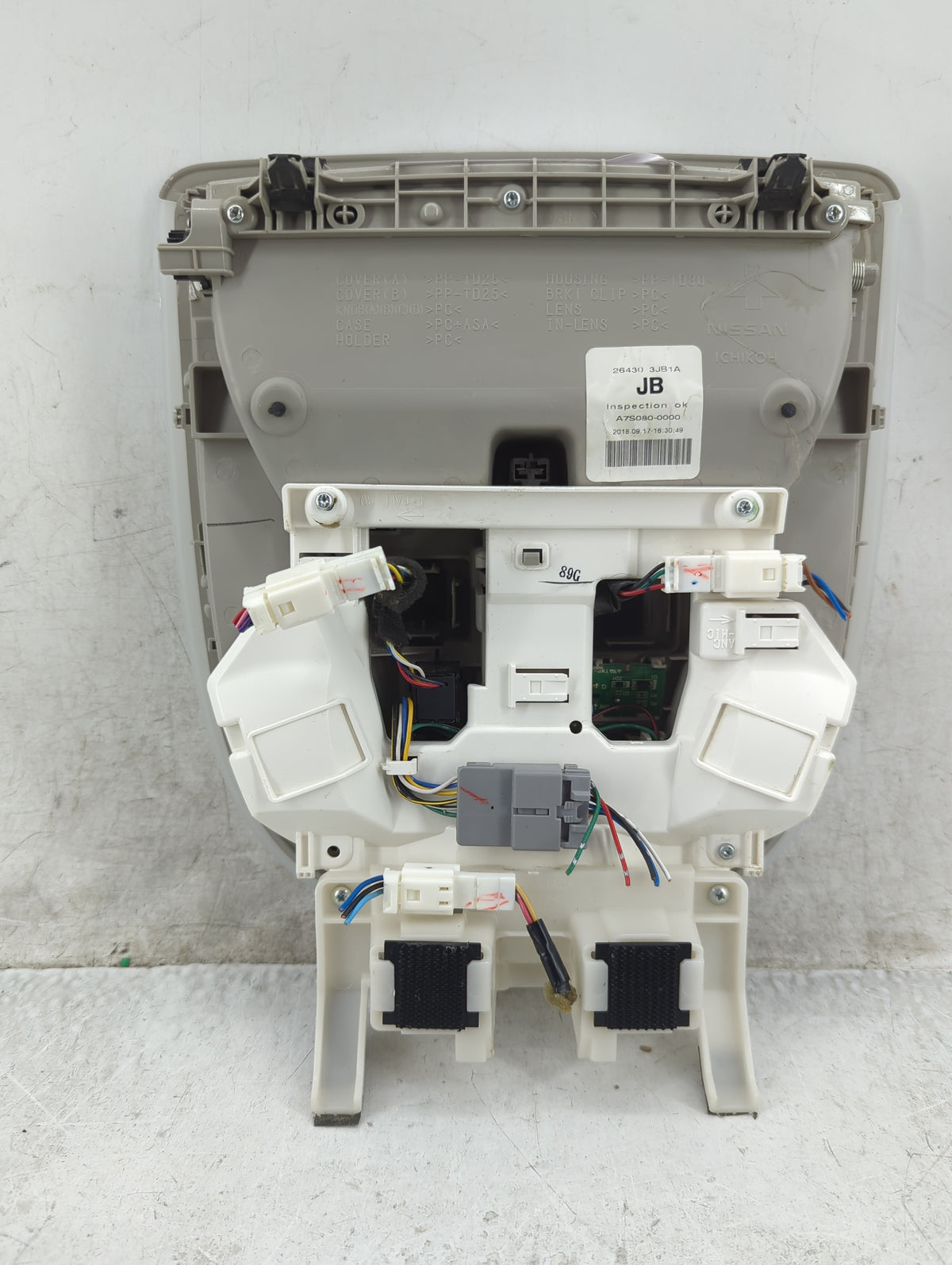 2017-2020 Infiniti Qx60 Overhead Roof Console - Oemusedautoparts1.com
