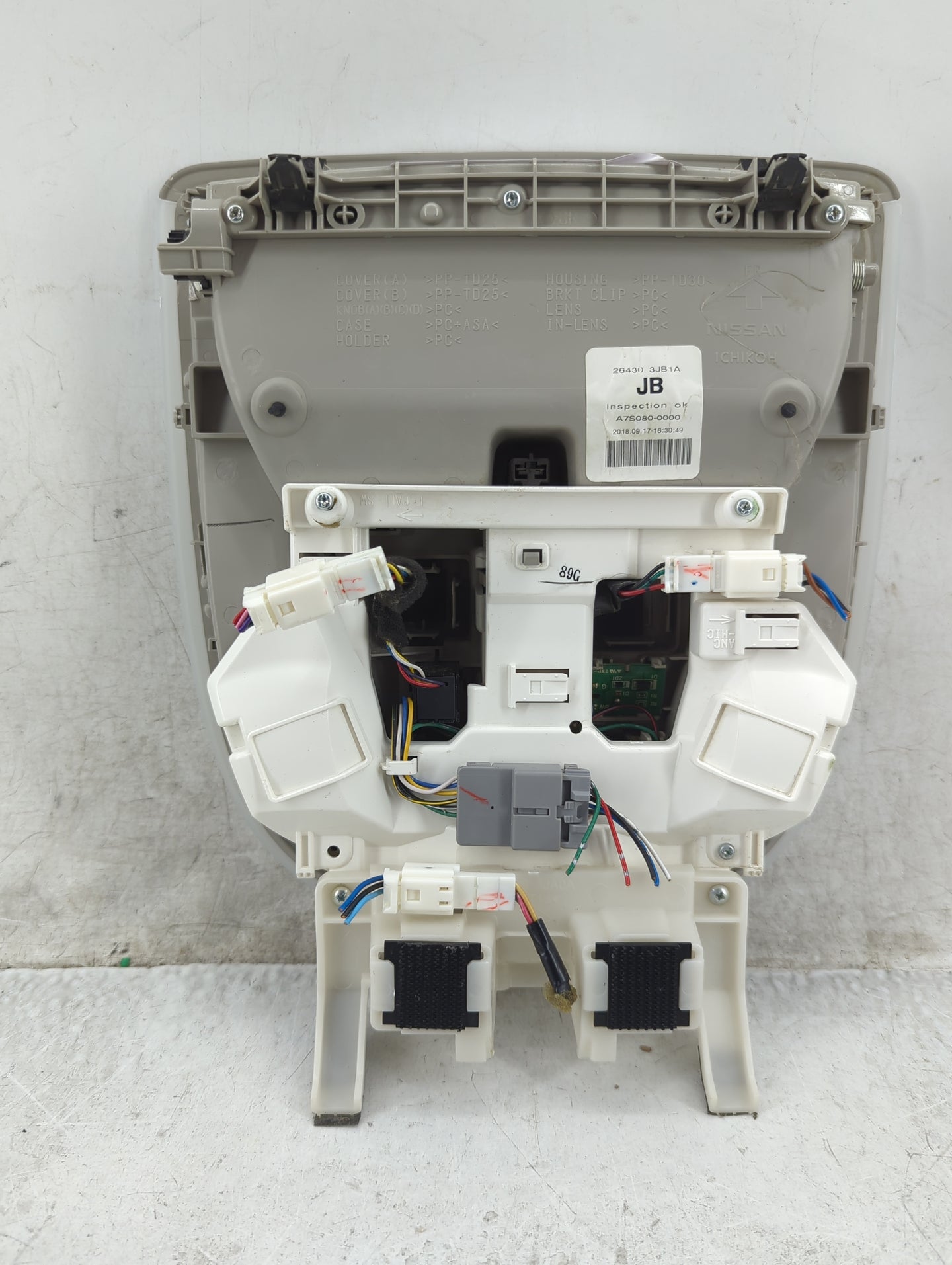 2019 Infiniti Qx60 Overhead Roof Console - Oemusedautoparts1.com