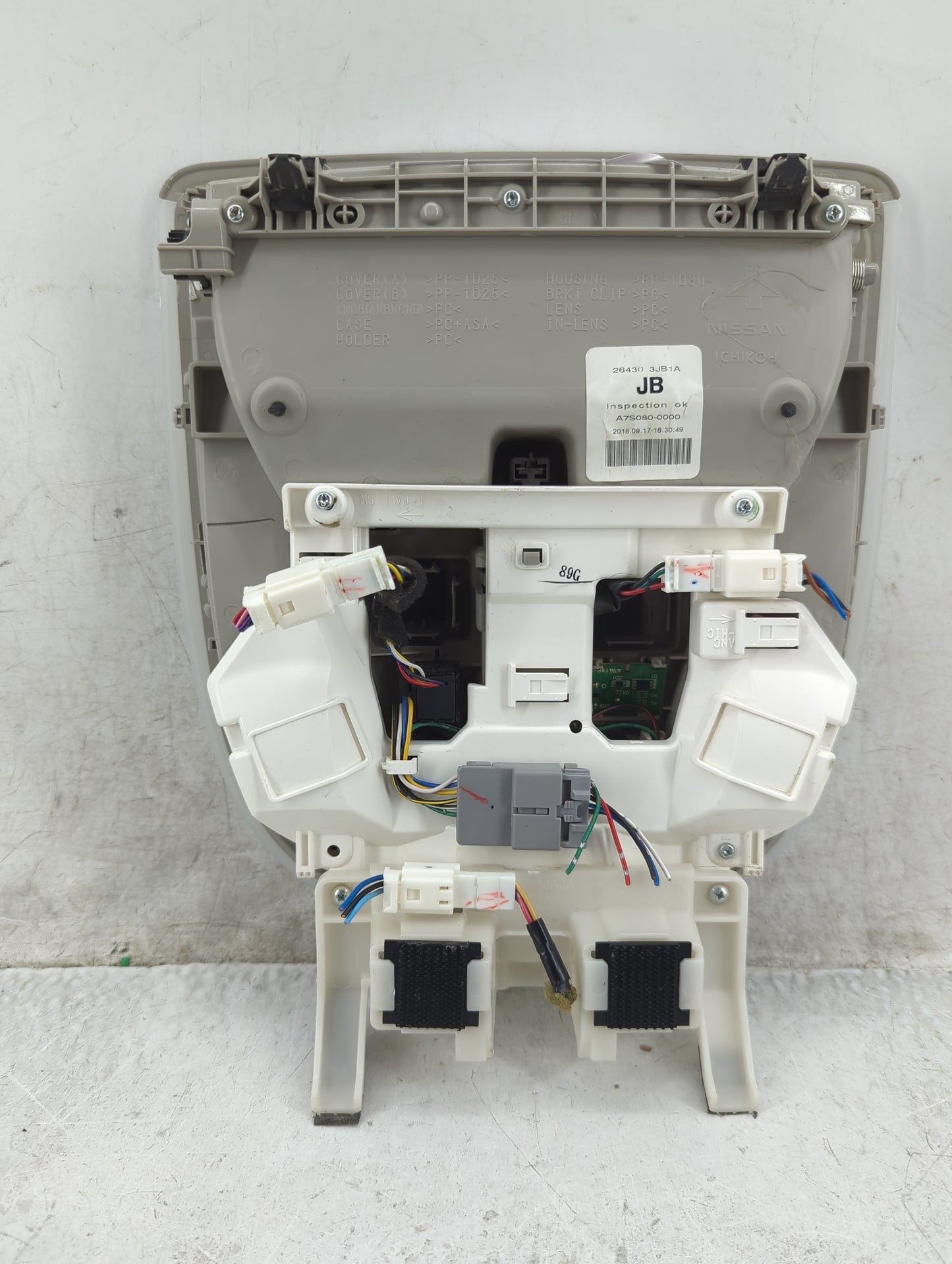 2019 Infiniti Qx60 Overhead Roof Console - Oemusedautoparts1.com