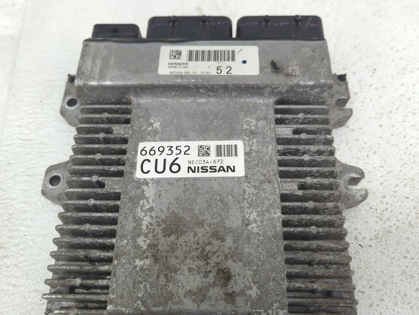 2018-2020 Infiniti Qx60 PCM Engine Control Computer ECU ECM PCU OEM P/N:BED40A-300 NEC034-672 Fits Fits 2018 2019 2020 OEM U
