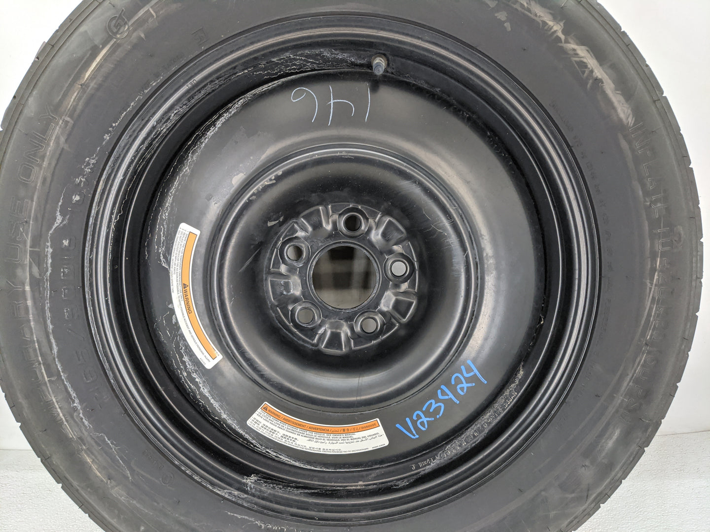 2016-2020 Infiniti Qx60 Spare Donut Tire Wheel Rim Oem - Oemusedautoparts1.com
