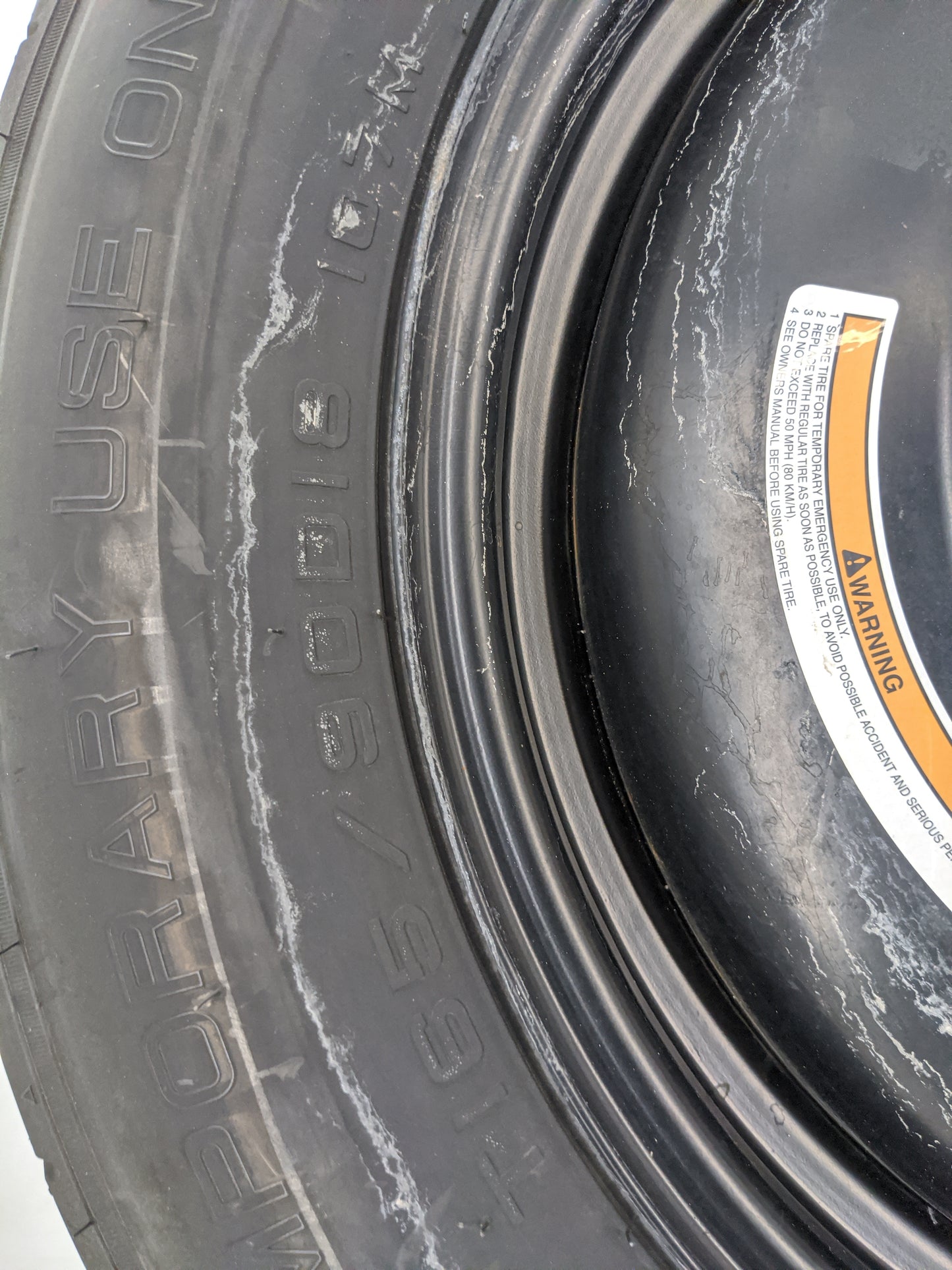 2016-2020 Infiniti Qx60 Spare Donut Tire Wheel Rim Oem - Oemusedautoparts1.com