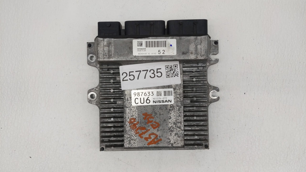 2018-2020 Infiniti Qx60 PCM Engine Control Computer ECU ECM PCU OEM P/N:BED40D-300 A1 237F0 9PJ1A Fits Fits 2018 2019 2020 O